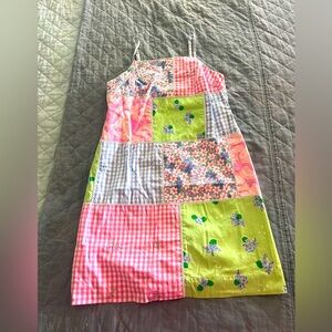 Vintage Lilly Pulitzer crochet patchwork sundress!!!